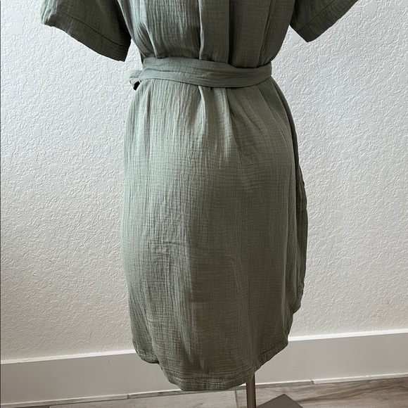 Weatherproof Olive Green Button-Down Dress - Picture 8 of 10